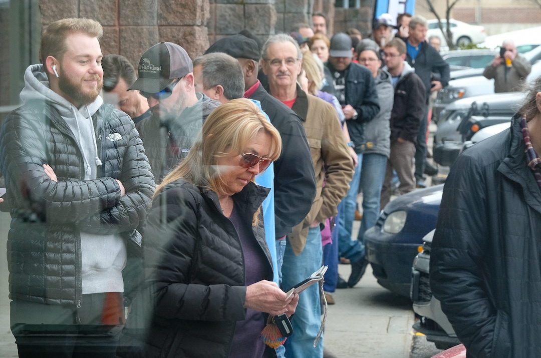 (Francisco Kjolseth  |  The Salt Lake Tribune)  The day before Thanksgiving is the busiest day of the year at Utah's state-run liquor stores, and the store in Cottonwood Heights at 1863 E. Fort Union Blvd., makes the most sales in the state as people line up before the doors open at 11.
