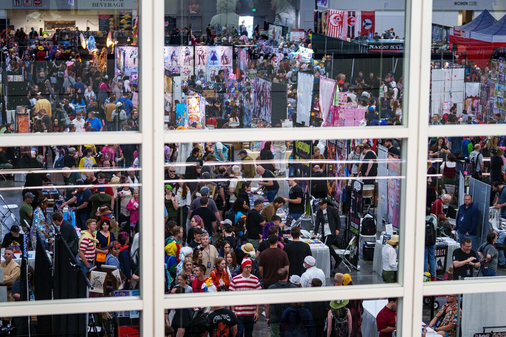 (Trent Nelson  |  The Salt Lake Tribune) You can find Waldo — and lots of other costumed people — on the massive vendor floor at FanX in Salt Lake City. But the pop culture and comic convention will have to relocate and downsize in 2028 because of construction at the Salt Palace.