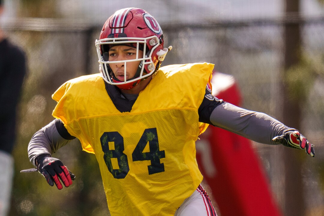 (Trent Nelson  |  The Salt Lake Tribune) Micah Bernard as the University of Utah football team practices for the Rose Bowl at Dignity Health Sports Park in Carson, Calif., on Tuesday, Dec. 28, 2021.