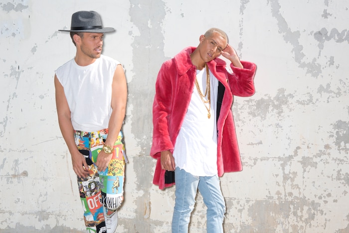 (Photo courtesy of Stephen Busken) Ashley Evans, left, and Antony Ginandjar are Australian directors and choreographers who run a Los Angeles-based “boutique production house” known as The Squared Division, which designed the show in Katy Perry’s “Witness the Tour.”