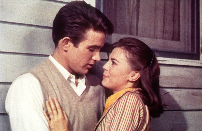 (Courtesy Warner Bros.) Warren Beatty and Natalie Wood play high-school sweethearts in director Elia Kazan's 1961 drama "Splendor in the Grass." The movie was Beatty's movie debut.