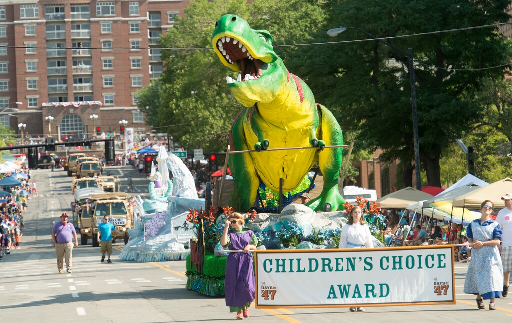 (Rick Egan | The Salt Lake Tribune) The Days of '47 Parade makes its way down 200 East in Salt Lake City in July 2014. Tribune columnist Eli McCann says the procession, a potpourri of pioneer and not-so pioneer tradition, is, in a good way, a "hot mess"