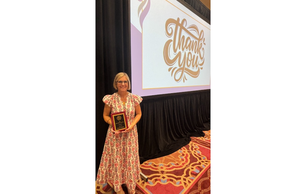 (Utah State Board of Education) Joanna Andres, a social studies teacher at Park City High School, was selected as the 2026 Utah Teacher of the Year during a banquet held at the Little America Hotel in Salt Lake City on Thursday, Sept. 4, 2025.