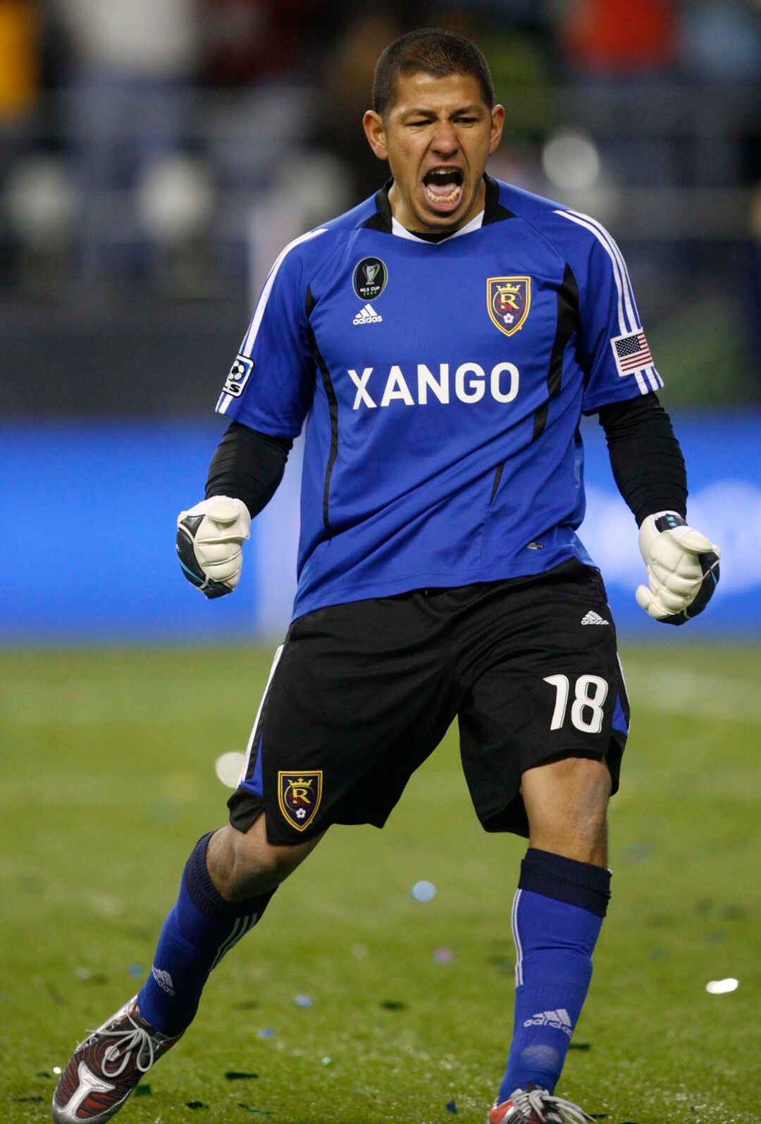 (Trent Nelson  |  Tribune file photo) Nick Rimando celebrates as Real Salt Lake beats LA Galaxy in the MLS Cup Sunday, November 22 2009 at Qwest Field in Seattle.