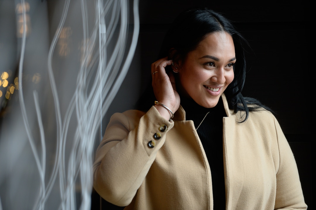 (Francisco Kjolseth | The Salt Lake Tribune)  Veronica Pome’e, the first Polynesian woman to be featured in Sports Illustrated's swimsuit edition, visits Utah to speak at the sixth annual National Pacific Island Violence Prevention Conference held in Salt Lake City April 11-13, 2019.