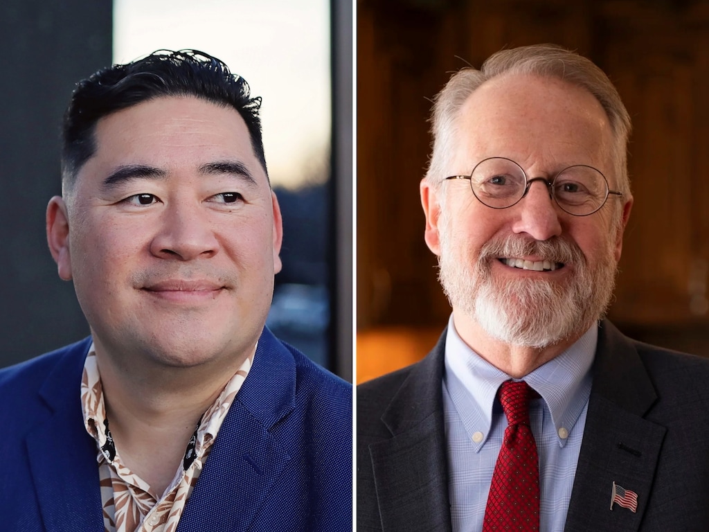 (Campaign photos) Jake Fitisemanu, left, and Dave Parke, candidates in the 2026 House District 30 election.