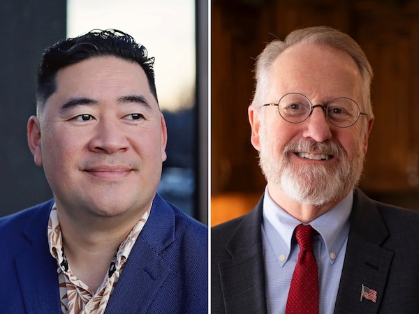 (Campaign photos) Jake Fitisemanu, left, and Dave Parke, candidates in the 2026 House District 30 election.