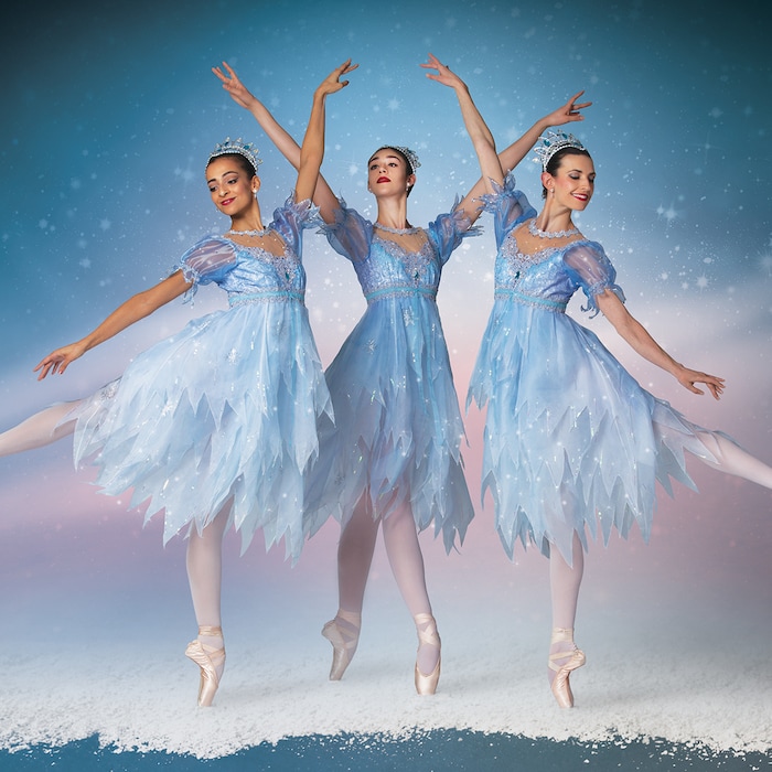 (Courtesy photo by Beau Pearson) | Ballet West dancers in newl costumes for the snow scene in "The Nutcracker."