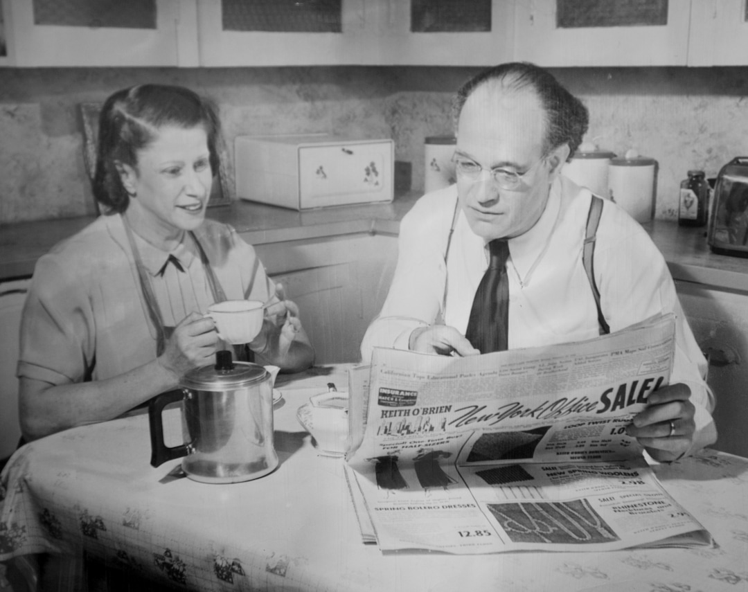 (Tribune file photo) Maurice Abravanel is seen at home with his wife Lucie in 1950.