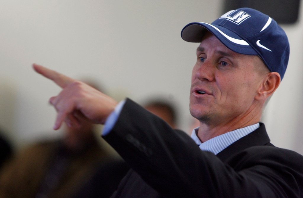 (Francisco Kjolseth  |  Tribune file photo) Utah State University announces the hiring of Gary Andersen as its head coach in 2008. Andersen is now serving as a consultant for the BYU Cougars.