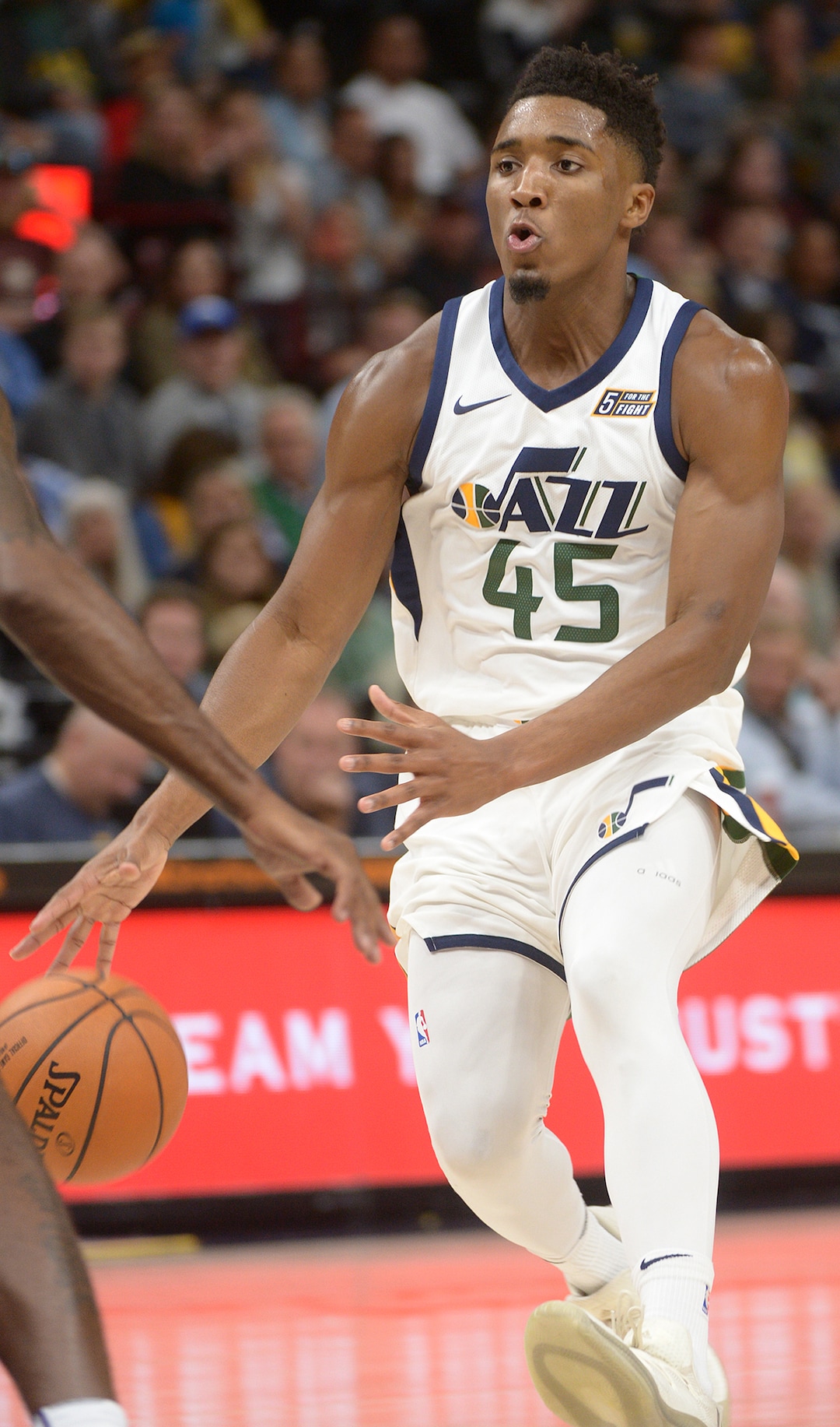 (Leah Hogsten  |  The Salt Lake Tribune)  The Utah Jazz defeated the Phoenix Suns 112-101 during preseason NBA basketball at Vivint Smart Home Arena in Salt Lake City, October 6, 2017.