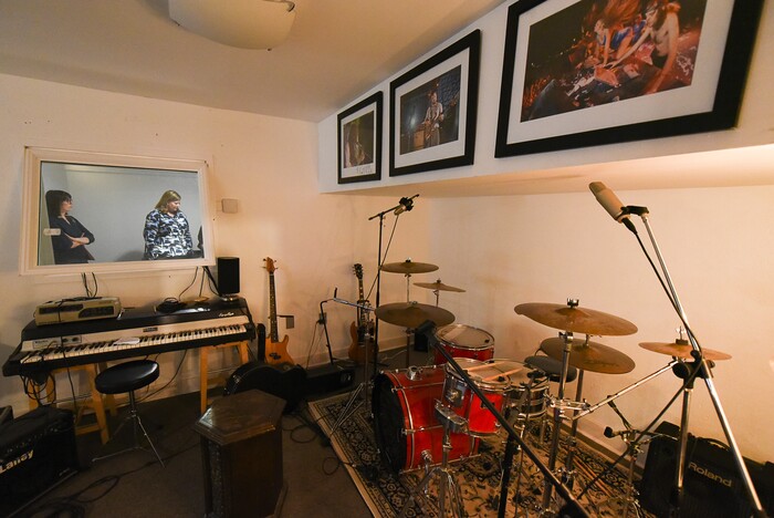 (Francisco Kjolseth  |  The Salt Lake Tribune)  Since 2016, the historic Ladies Literary Club House building at 850 E South Temple has been owned by a group of millennial visual artists and entrepreneurs, known as Photo Collective Studios. They've renovated the building and are now seeking a grant to make it ADA accessible for the first time in its 106-year history. To publicize their cause, on Tuesday, Sept. 24, 2019, they opened their refurbished building to tours which includes a sound studio in the basement.