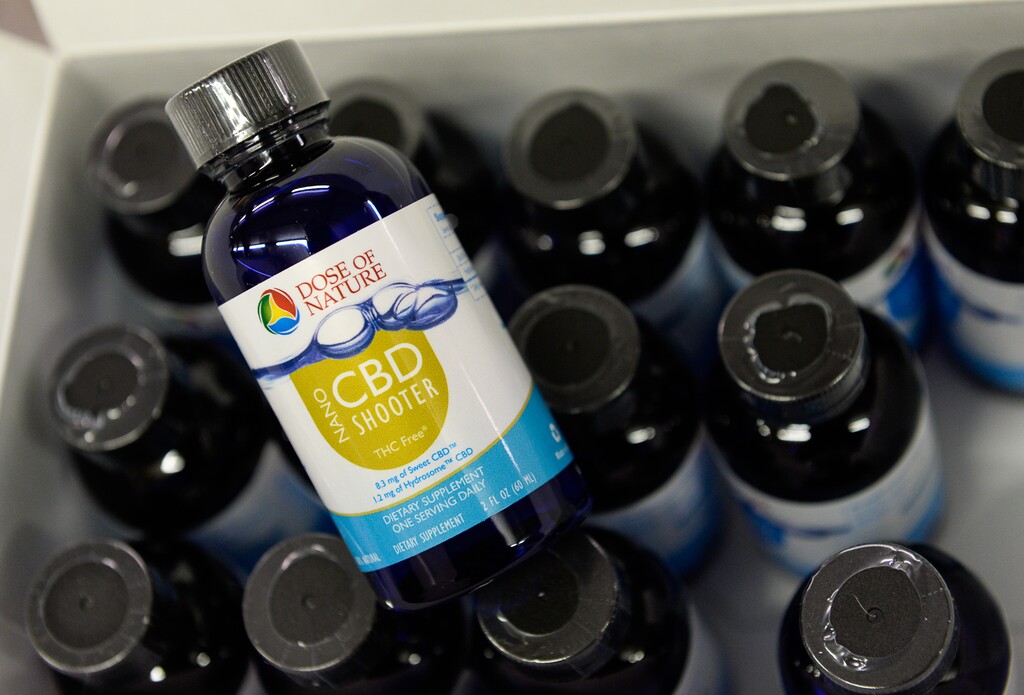 Francisco Kjolseth  |  The Salt Lake Tribune Utah-based company Dose of Nature is launching a line of legal Cannabidiol products made from industrial hemp extract. The CBD or Cannabidiol is one of the products available for the treatment of pediatric epilepsy, autism and other neurological conditions.