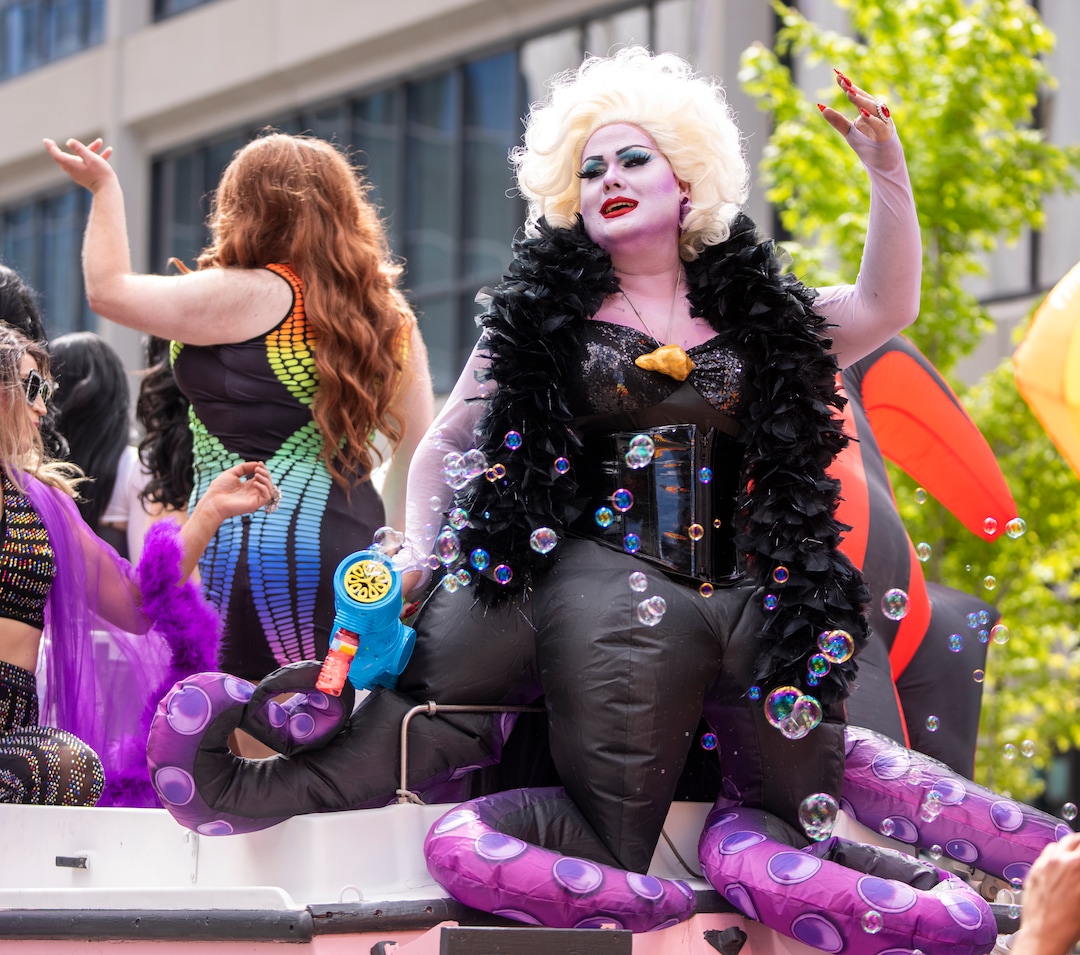 (Rick Egan | The Salt Lake Tribune)  Ursula in the Pride Parade, on Sunday, June 4, 2023.