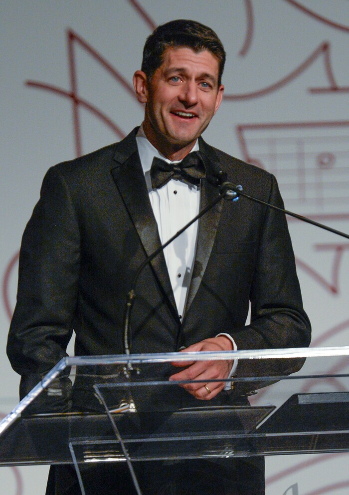 Leah Hogsten | The Salt Lake Tribune U. S. House Speaker Paul Ryan delivers the keynote address during a ceremony honoring Utah Senator Orrin G. Hatch, Saturday, June 9, 2018, at the Grand America Hotel in Salt Lake City. The Salt Lake Chamber awarded Sen. Hatch with the 39th Giant in Our City, for his exceptional and distinguished service and extraordinary professional achievement throughout his political career.
