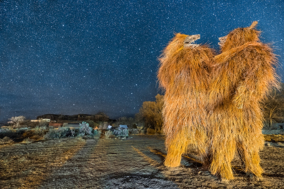 (Photo courtesy of Paul Martini) Joe Pachak's 2017 bear sculpture in Bluff, Utah.