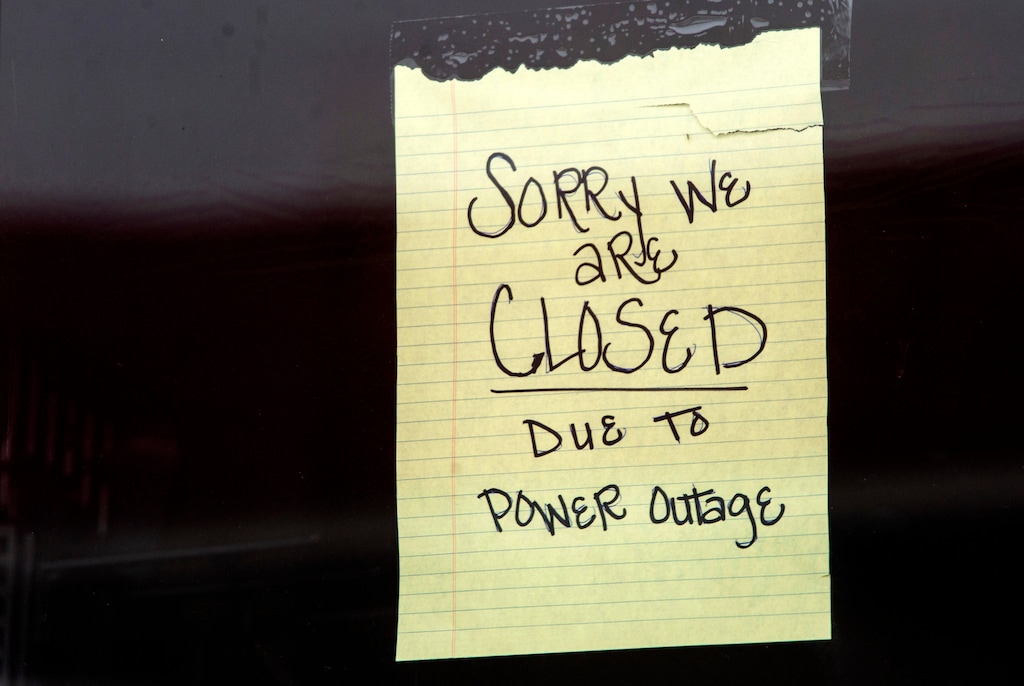 (Rick Egan  |  Tribune file photo)    A gas station is closed in Layton, due to the power outage caused by the high winds on Tuesday, Sept. 8, 2020.