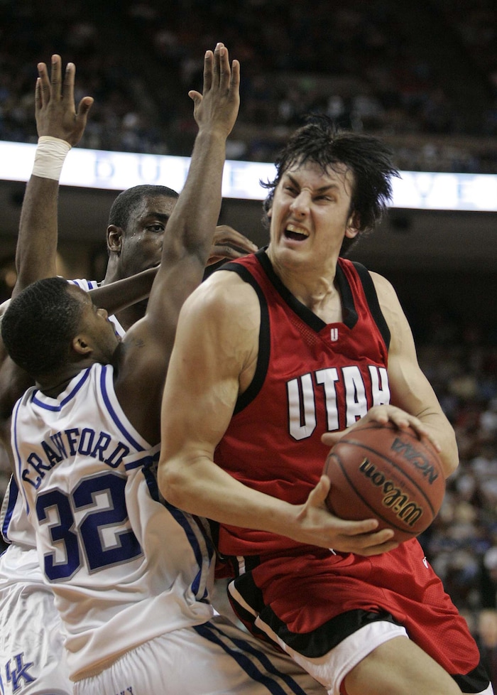 Utah vs. Kentucky college basketball at the University of Texas's Erwin Center, NCAA Sweet Sixteen.
Photo by Trent Nelson 3.25.2005