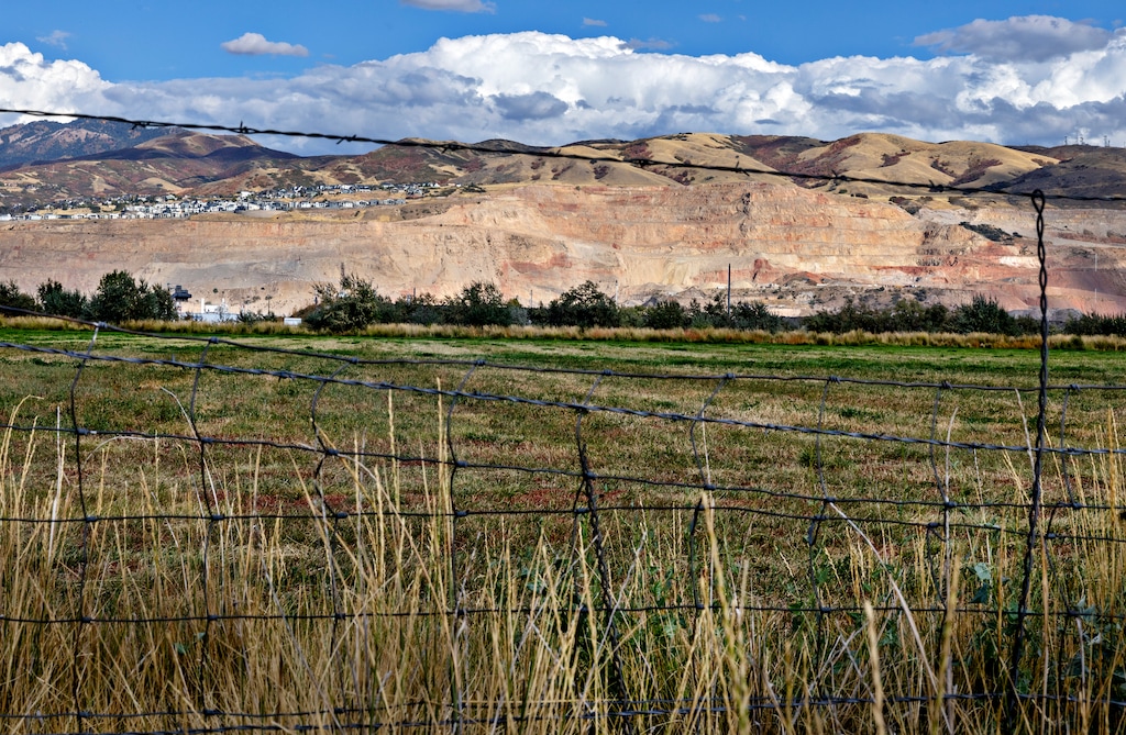 (Kim Raff | The New York Times) The proposed site outside of Salt Lake City where Utah plans to place as many as 1,300 homeless people is seen on Sept. 30, 2025.