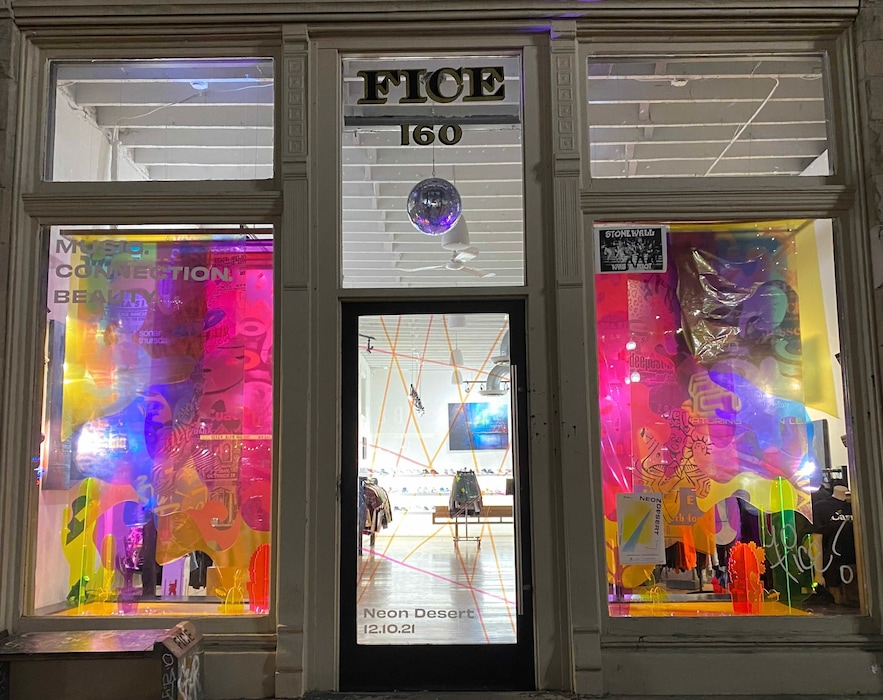 (Drew Green) Neon Desert Exp. 1, a celebration of House music, is happening on Dec. 10 at the Fice Gallery in Salt Lake City. The event was created by eight University of Utah students in collaboration with community partners.