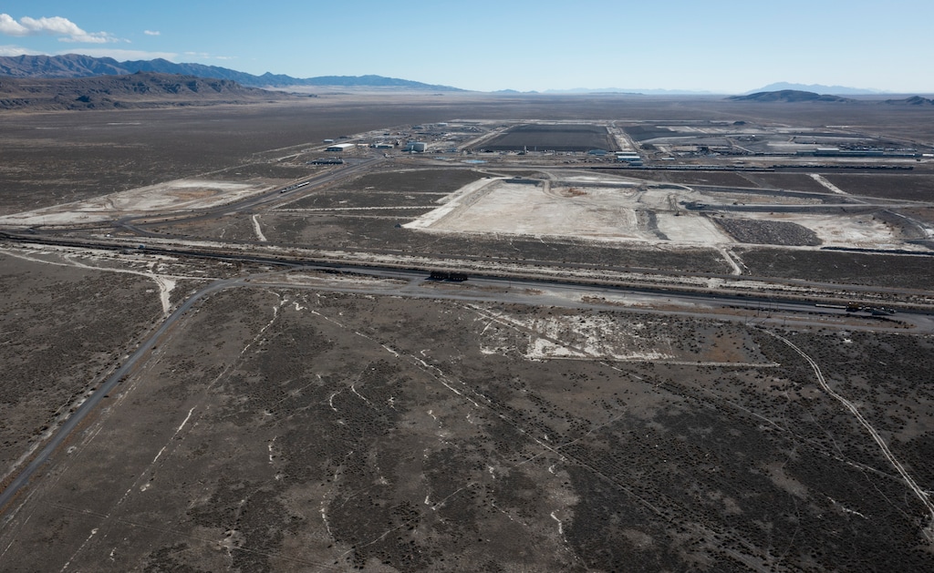 (Bethany Baker | The Salt Lake Tribune) The EnergySolutions facility near Grantsville on Thursday, Nov. 6, 2025.