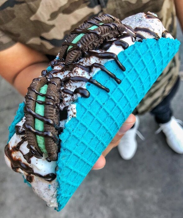 (Photo courtesy of Sweet Rolled Tacos) Sweet Rolled Tacos, which serves rolled ice cream in a colorful taco-shaped waffle cone, will open this summer at The Gateway.