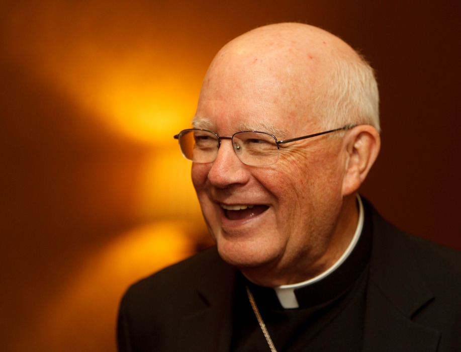 Trent Nelson  |  The Salt Lake TribuneRev. George H. Niederauer at the Bishop's Dinner, a fundraiser for the preservation of the Cathedral of the Madeleine, and held at the Grand America Hotel in Salt Lake City, Thursday, September 26, 2013. Niederauer,  the former archbishop of San Francisco, used to oversee the Salt Lake City Diocese, and was scheduled as the guest speaker.