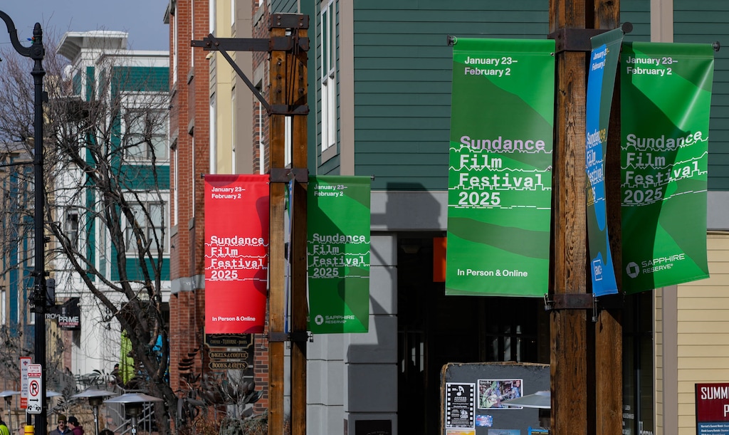 (Francisco Kjolseth | The Salt Lake Tribune) Park City’s Main Street is pictured during the Sundance Film Festival on Thursday, Jan. 23, 2025.