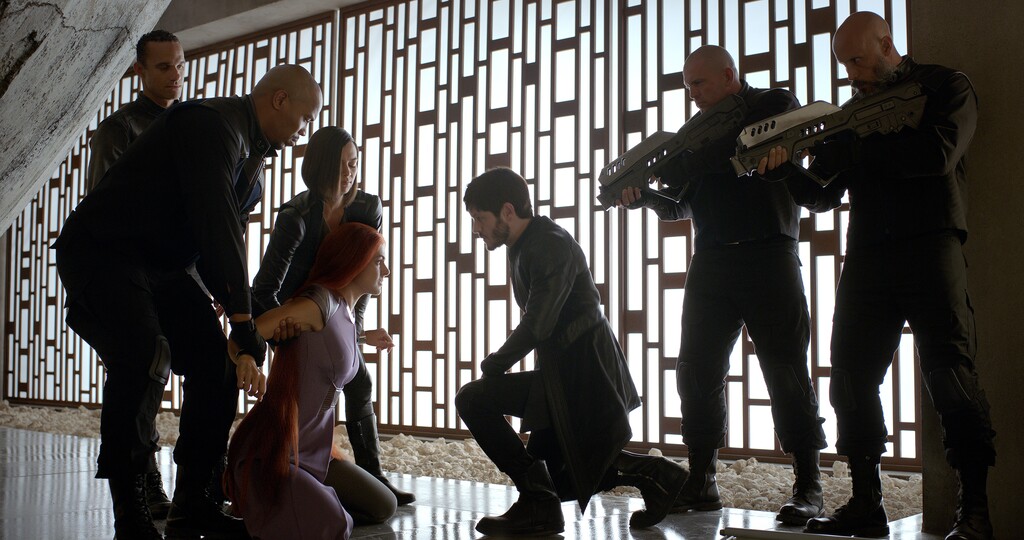 (Courtesy ABC/Marvel) Sonya Balmores, Serinda Swan and Iwan Rheon star in “Marvel's Inhumans.”