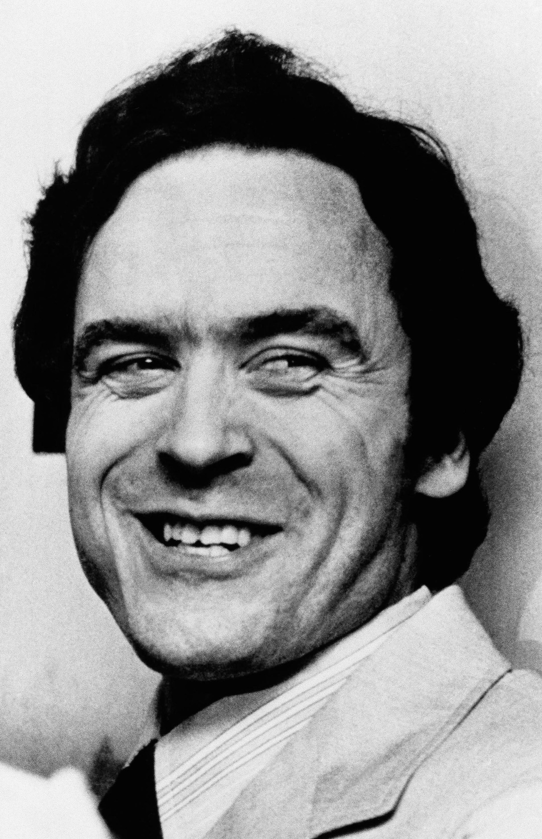 (AP Photo) Theodore Bundy smiles when asked by reporters if he had anything to say to Seattle, Oct. 3, 1978. Bundy replied "Yeah, I wish were there, me and King Tut."  Bundy won a two-month delay in Tallahassee in his trial on brutally slaying two Florida State University coeds. Bundy, 31, represented himself after four courts denied him the attorney of his choice, Millard Farmer. 