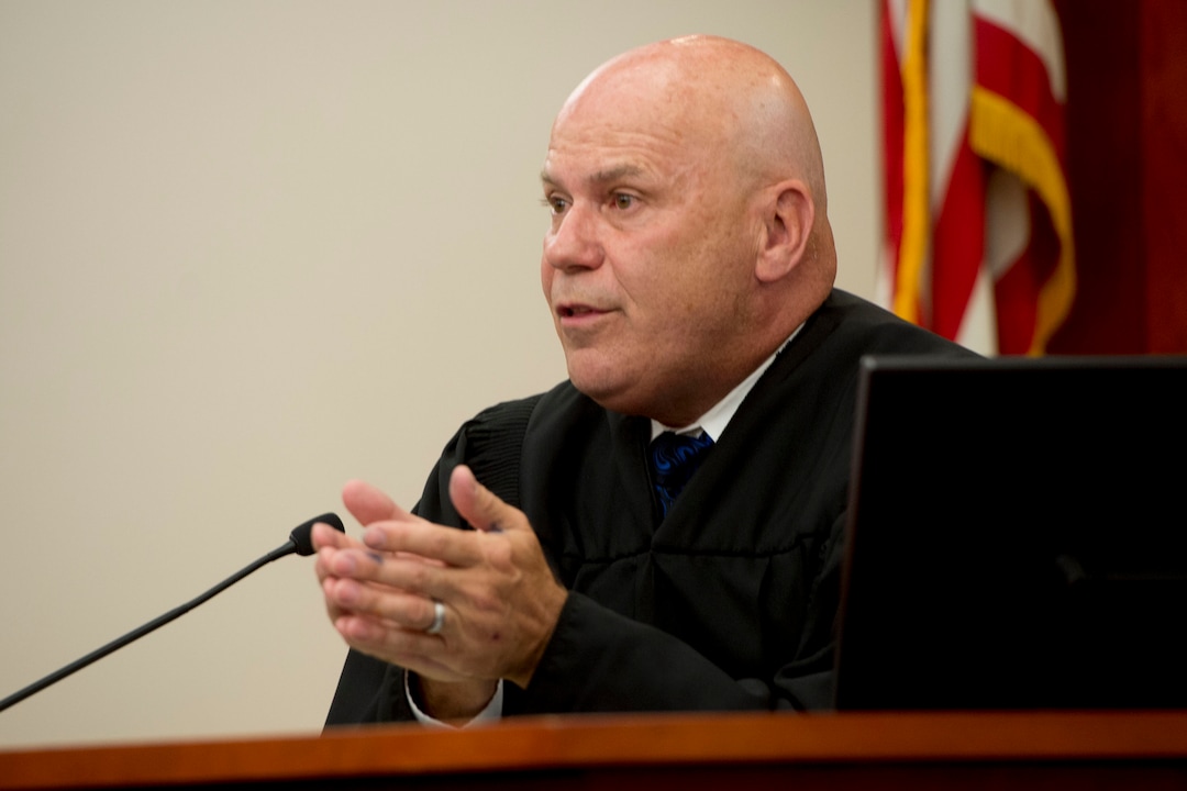 (Jeremy Harmon  |  The Salt Lake Tribune) Judge Richard D. McKelvie speaks during a UEP hearing in Salt Lake City on Tuesday, June 18, 2019. 