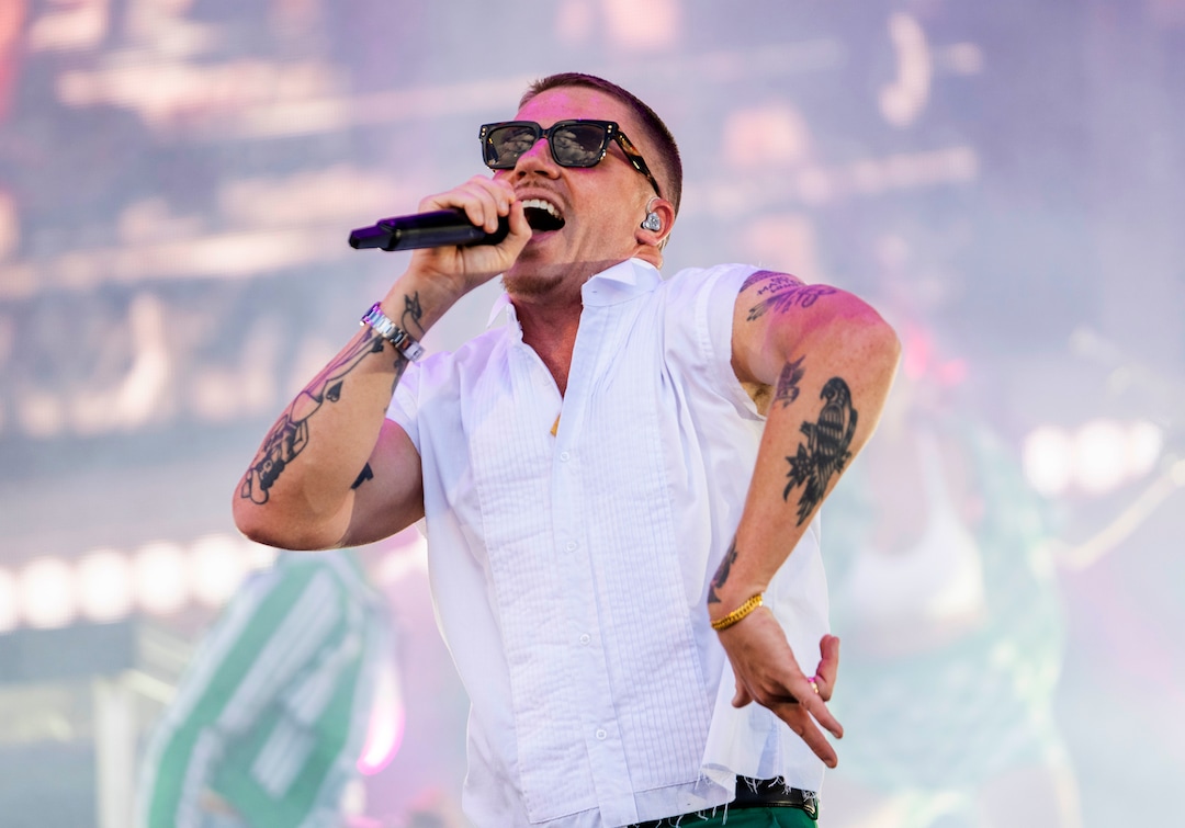 (Rick Egan | The Salt Lake Tribune)  Macklemore performs at Rice-Eccles Stadium, on Friday, Aug. 5, 2022.