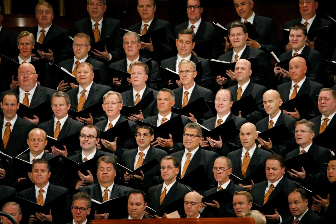 (Rick Bowmer | AP) The Tabernacle Choir at Temple Square perform during The Church of Jesus Christ of Latter-day Saints' twice-annual church conference Saturday, Oct. 5, 2019, in Salt Lake City. President Russell M. Nelson has rolled out a dizzying number of policy changes during his first two years at the helm of the faith, leading to heightened anticipation for what he may announce at this weekend's conference in Salt Lake City.