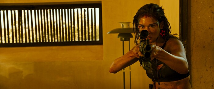 (Courtesy Sundance Institute) Matilda Lutz plays a woman fighting for her life on a guys' hunting trip, in Coralie Fargeat's "Revenge," which will screen in the Midnight section of the 2018 Sundance Film Festival.