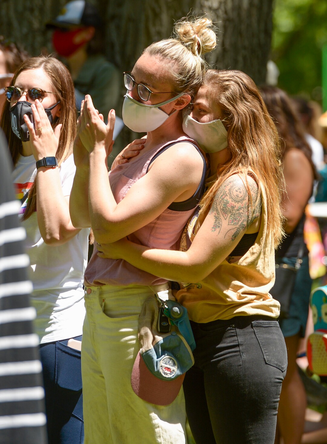 (Leah Hogsten  |  The Salt Lake Tribune) Over 1,000 Pride for Black Lives Matter supporters rallied at Liberty Park, Sunday, June 14, 2020 for over three hours before marching throughout Salt Lake City to join the Las Vidas Negras Importan Rally at Washington Square.
