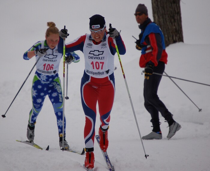(Courtesy of Elizabeth Guiney)  Rosie Brennan of Park City competing in the U.S. Nationals in the classic sprint race.