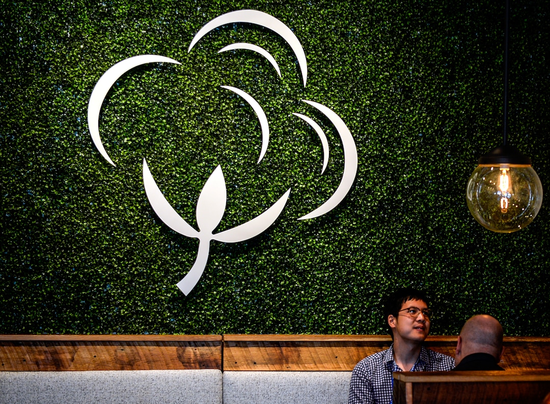 (Leah Hogsten  |  The Salt Lake Tribune) Diners enjoy lunch at Cotton Kitchen in Holladay on Wednesday. Cotton Kitchen serves an all-day breakfast and lunch. While a global influence is apparent, the menu feels most cohesive around the clean-eating concept, focusing on health-conscious and plant-based dishes made with as few ingredients as possible.