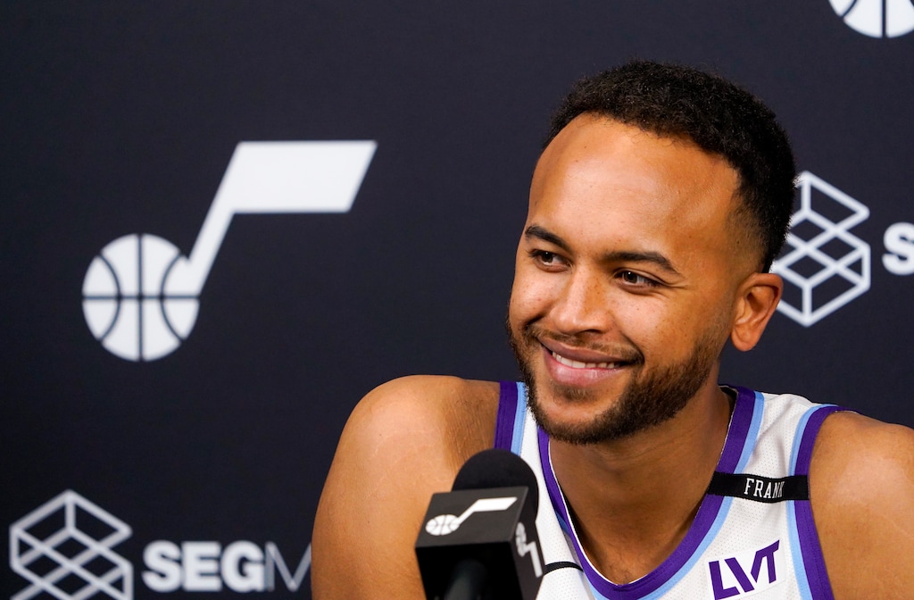 (Chris Samuels | The Salt Lake Tribune) Forward Kyle Anderson speaks to reporters during Utah Jazz media day in Salt Lake City, Monday, Sept. 29, 2025.