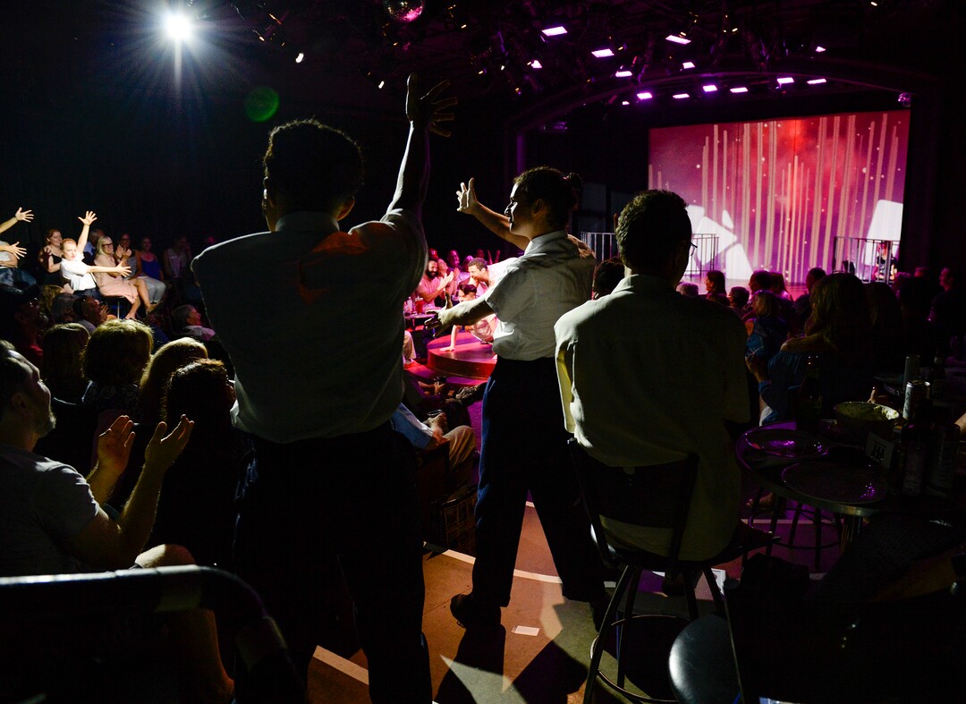 (Leah Hogsten  |  The Salt Lake Tribune) The production of Saturday's Voyeur by Salt Lake Acting Company, July 14, 2019.