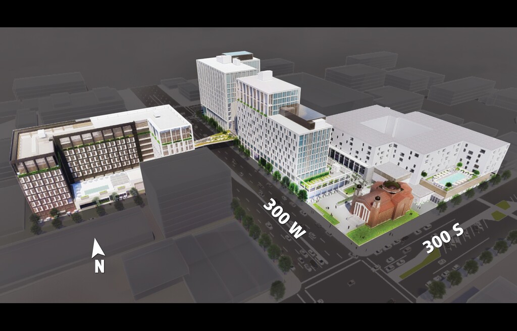 (Rendering courtesy of Greek Orthodox Church of Great Salt Lake) Utah's Greek community is finalizing plans for a major development of housing, offices, retail spaces and a new cultural center near Holy Trinity Cathedral at 275 S. 300 West in downtown Salt Lake City.