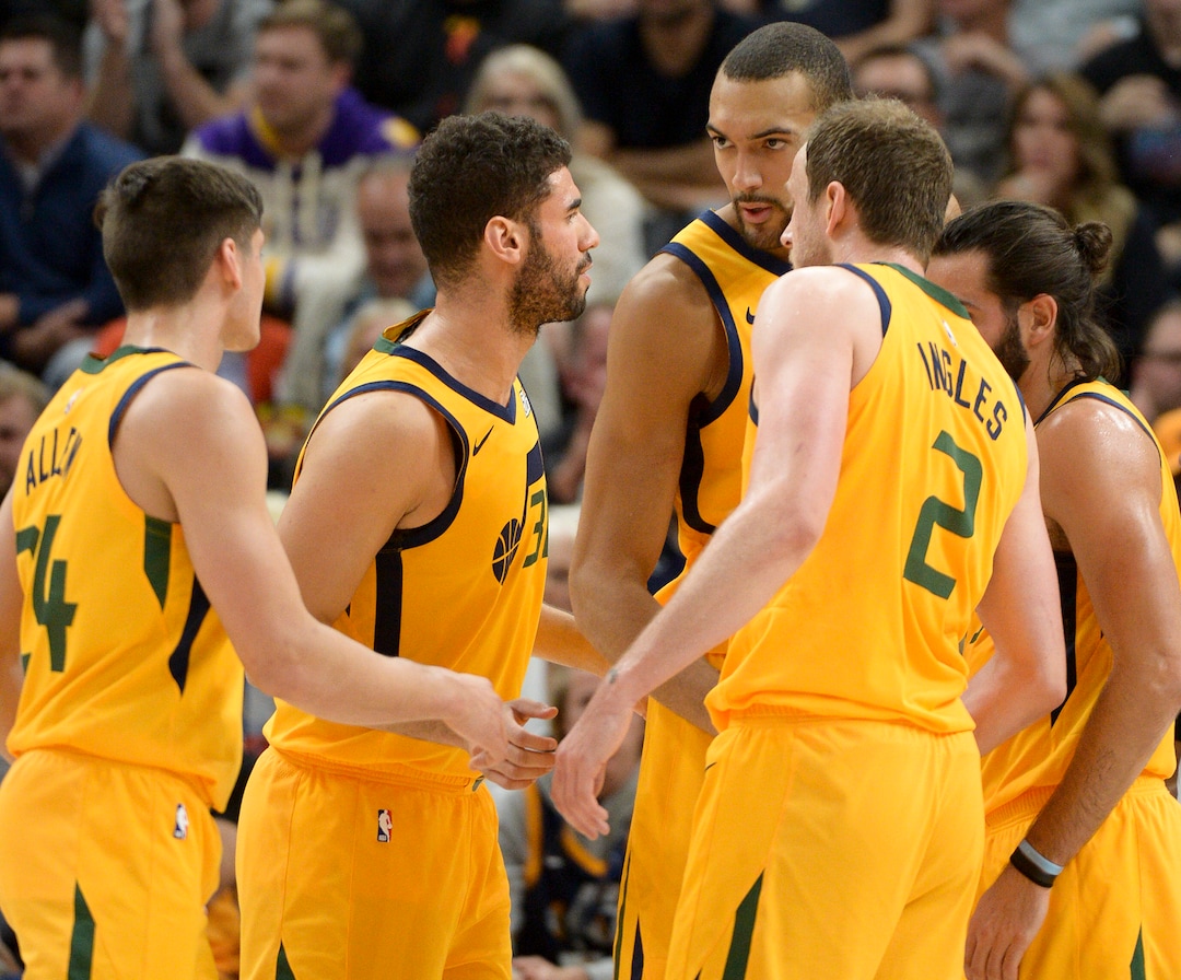 Leah Hogsten  |  The Salt Lake Tribune  The Utah Jazz lost to the Toronto Raptors, 111-124, Monday, Nov. 5, 2018 at  Vivint Smart Home Arena.