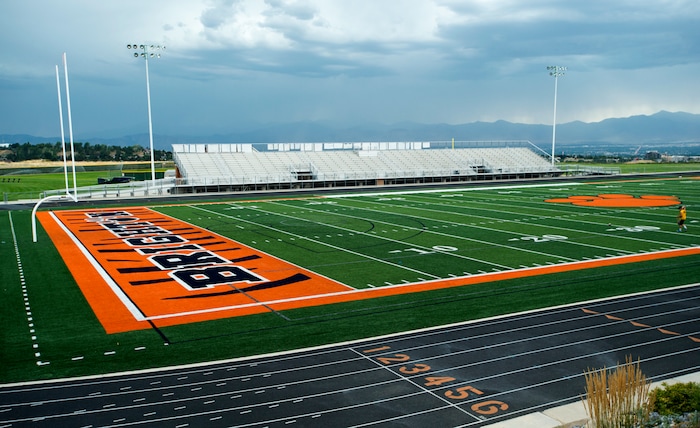 (Rick Egan  |  The Salt Lake Tribune)  Brighton football field, Wednesday, August 8, 2017.