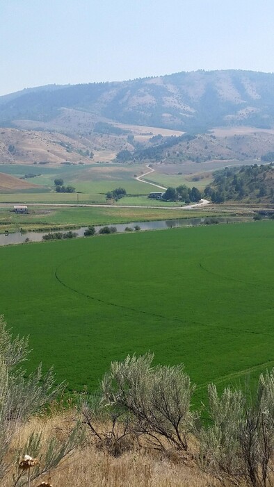 (Courtesy of Karen and Carl Wheeler) A view of the Gentile Valley in Idaho, where some farmers are worried that Rocky Mountain Power's plans to store more water in Bear Lake could subject their farmlands along the Bear River to flooding — or even lead the electrical utility company to use eminent domain to take the properties from them.