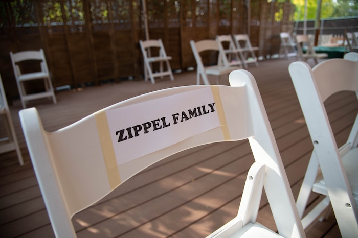 (Francisco Kjolseth  |  The Salt Lake Tribune) Rabbi Benny Zippel goes over safety set up plans with outdoor tents on Thursday, Sept. 17, 2020, for High Holy Day services, which begin Friday evening, so members of Chabad Lubavitch can meet in person, outside and socially distanced through the weekend.