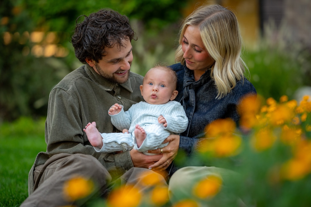 (Trent Nelson  |  The Salt Lake Tribune) Latter-day Saints Jason and Shelby Broadbent, with their first child, 4-month-old son Wells, in Salt Lake City. The couple earned their degrees at Utah State University before they had him. 