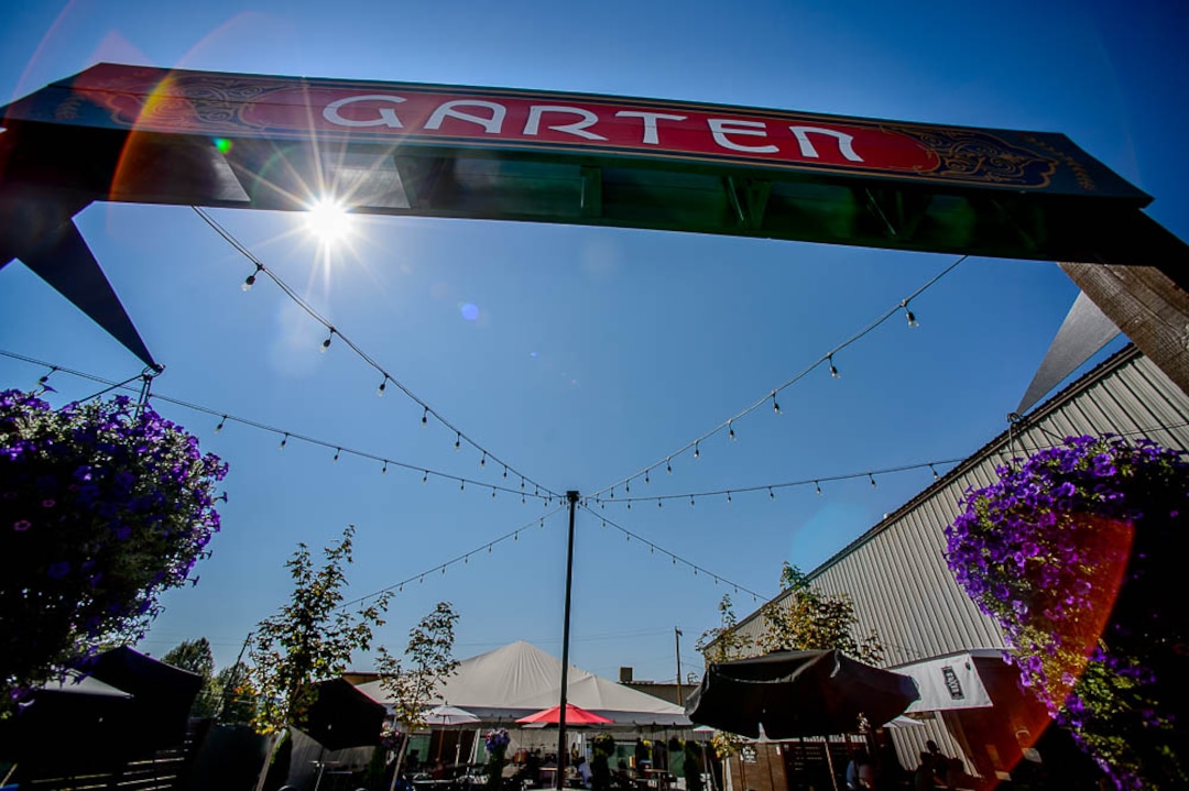 (Trent Nelson | The Salt Lake Tribune)  The Garten, a new German-style outdoor beer/food venue in Salt Lake City, Sunday Sept. 2, 2018.