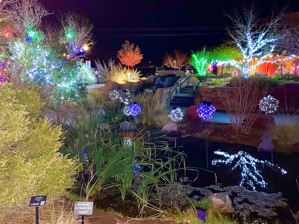 (Mark Eddington | The Salt Lake Tribune) Christmas lights on display at Red Hills Desert Garden in St. George, Dec. 6, 2022.