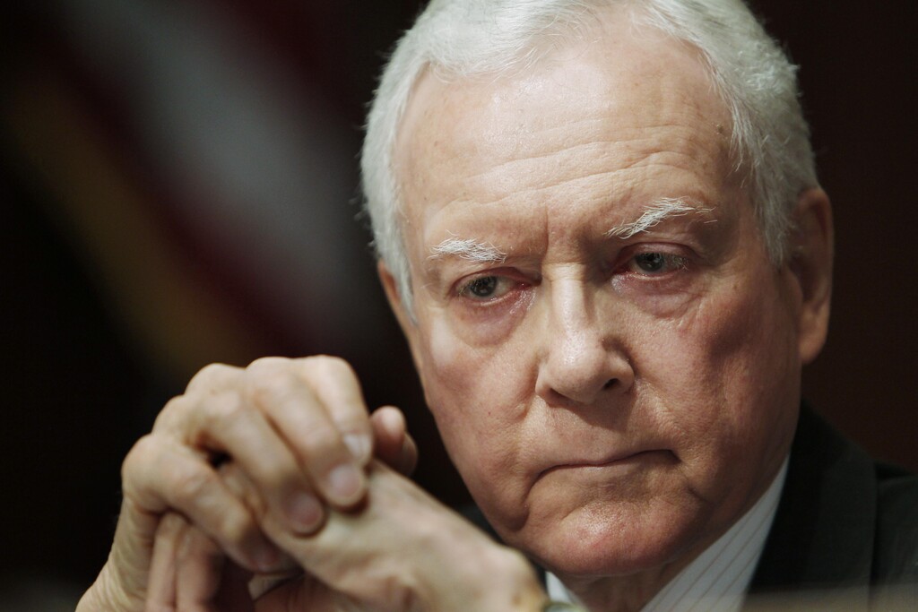 FILE - In this April 16, 2010, file photo Senate Judiciary Committee member Sen. Orrin Hatch, R-Utah, listens on Capitol Hill in Washington. On Monday, June 28, the committee convenes to consider giving President Barack Obama's Supreme Court nominee, Elena Kagan, a lifetime appointment as a justice. Hatch has twice served as committee chairman and participated in hearings for 13 high court nominees, beginning with O'Connor.  (AP Photo/Charles Dharapak, File)