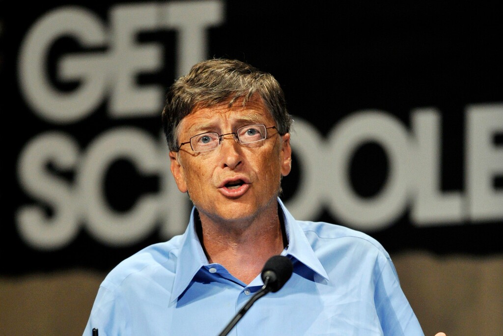 FILE - In this Sept. 8, 2009, file photo Microsoft co-founder Bill Gates speaks at the "Get Schooled" conference hosted by the Bill and Melinda Gates Foundation and Viacom in Los Angeles. Marking another phase in his education agenda, Gates is now taking a more targeted approach to help struggling U.S. schools. The Bill and Melinda Gates Foundation is now funding groups working directly with clusters of public schools in some of the most impoverished regions of the country. (AP Photo/Jae C. Hong, File)