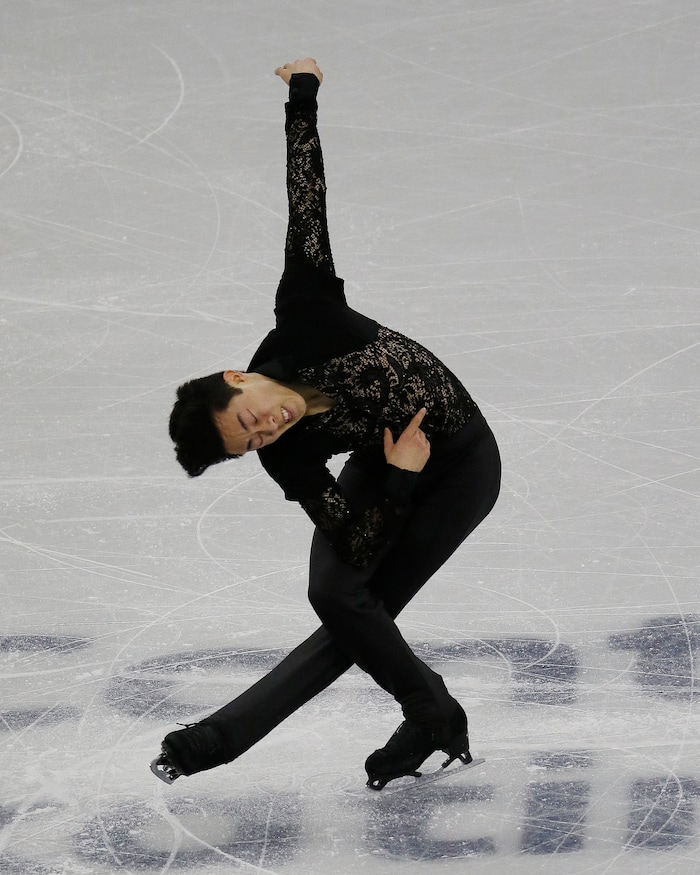 Nathan Chen of the United States competes in the Men Short Program at the ISU Four Continents Figure Skating Championships in Gangneung, South Korea, Friday, Feb. 17, 2017. (AP Photo/Ahn Young-joon)